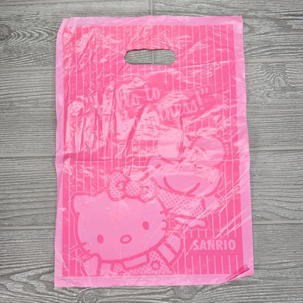 Vintage 1994 Sanrio Store Bag Tokyo Japan Hello Kitty Keroppi Pochacco Monkiki